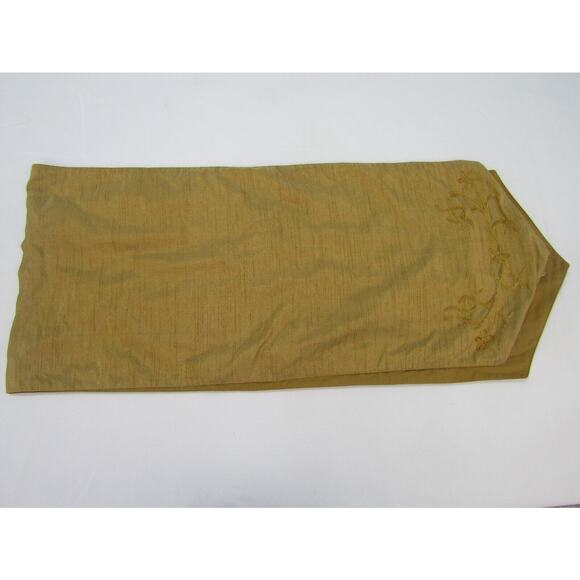 Gold Fabric Home Decor Solid Table Runner Dinning Living 68"Lx11"W Fall Holidays - Picture 1 of 9